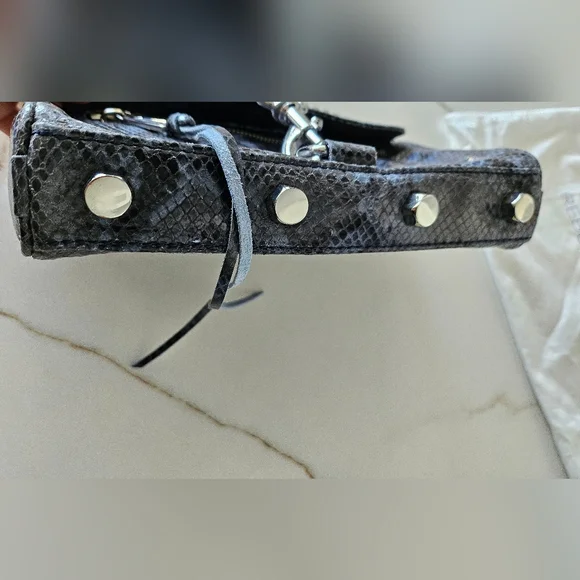 Rebecca Minkoff Sunday Blue Snake Mini Bag Leather - Picture 6 of 16